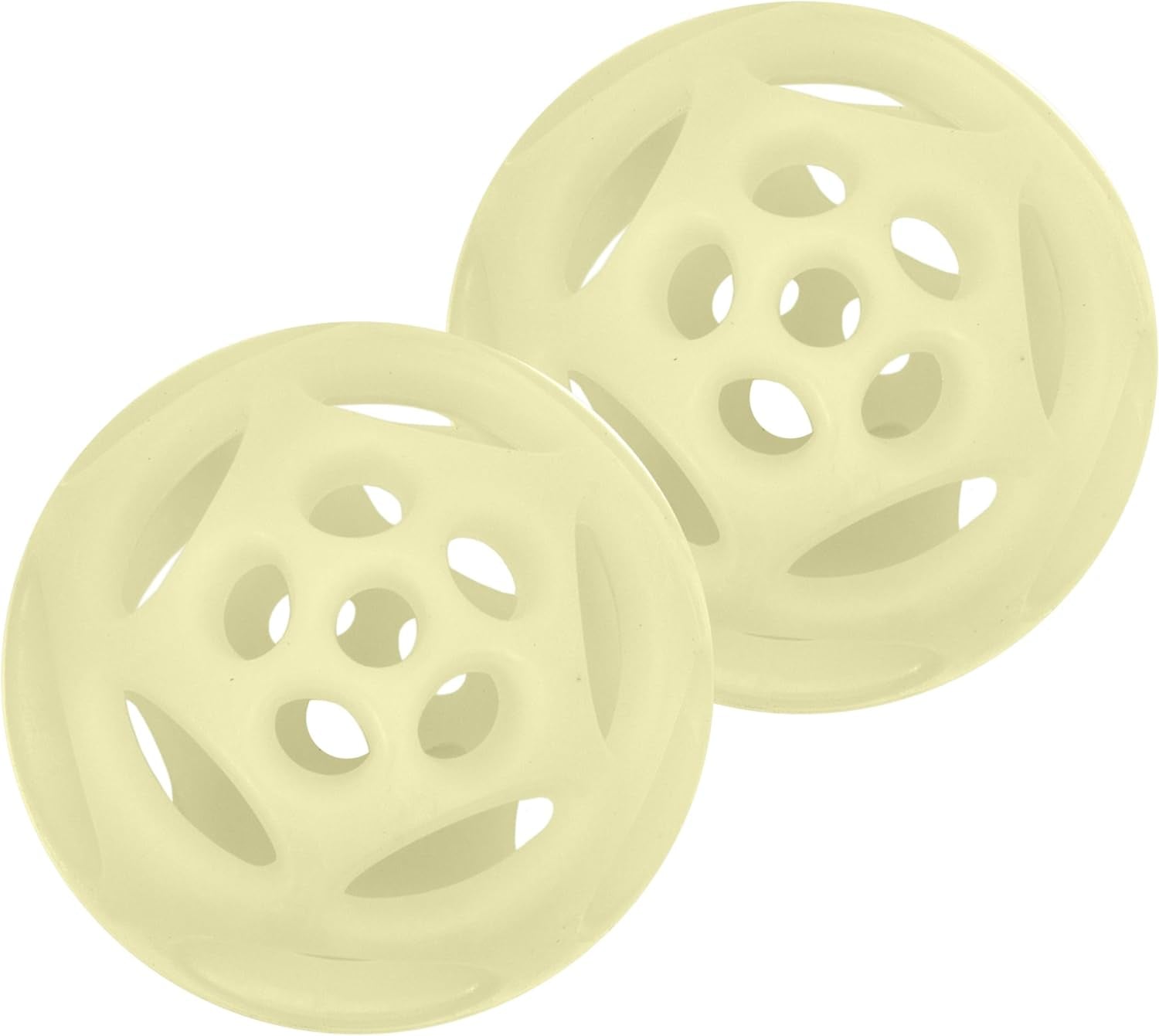 Chew King Glowing Fetch Ball 2-Pack: 3-Inch, Fits Ball Launcher, Glow in the Dark