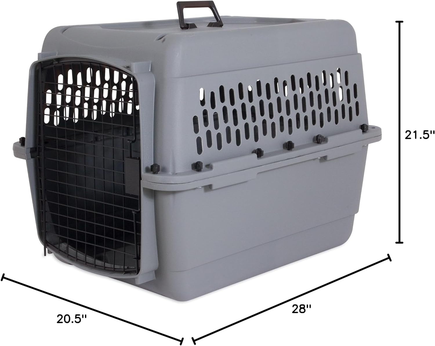 Petmate Aspen Pet Traditional Kennel, 28", for Dogs 20-30 Lbs, Made in USA