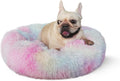 Small Calming Dog Bed - Anti-Anxiety, Washable, Fluffy, Waterproof, Anti-Slip Base