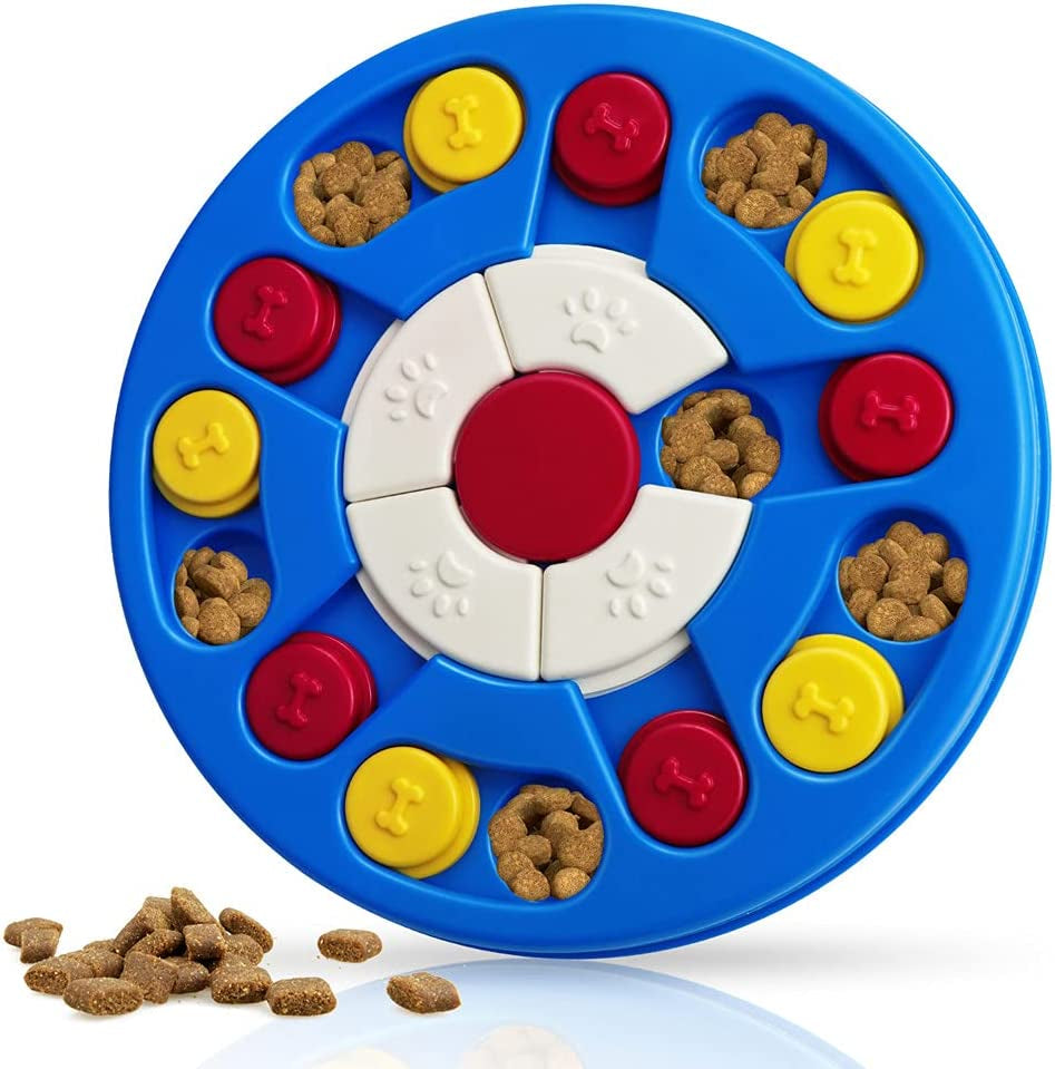 Interactive Dog Puzzle Toy: Treat Dispenser for Mental Stimulation, Training All Dog Sizes