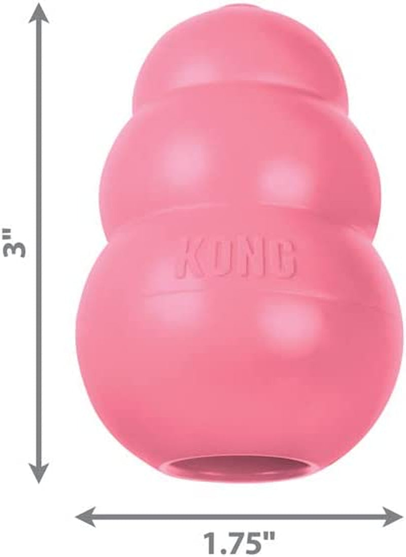 KONG Puppy Teething Chew Toy, Stuffable, Pink - Small Puppies