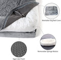 XL Orthopedic Dog Bed: Waterproof, Washable, Grey, Ideal for Large Dogs