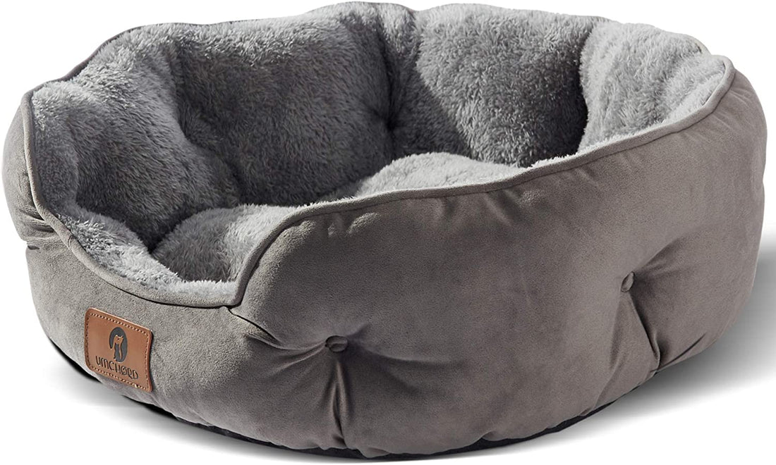 Multi-Pet Round Bed for Small Dogs: Extra Soft, Water-Resistant, Machine Washable, 20"