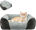 Miguel Washable Dog Bed with Removable Cushion – Easy-to-Wash Small Dog Sofa Bed, Anti-Slip Bottom & Bolstered Calming Cuddle Design