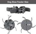 Dog Slow Feeder Insert: Spiral Silicone for Bowls, Enhances Eating Pace, Grey