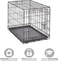 New World Single Door Dog Crate - Enhanced Design with Leak-Proof Pan, Floor Protecting Feet & Patented Features