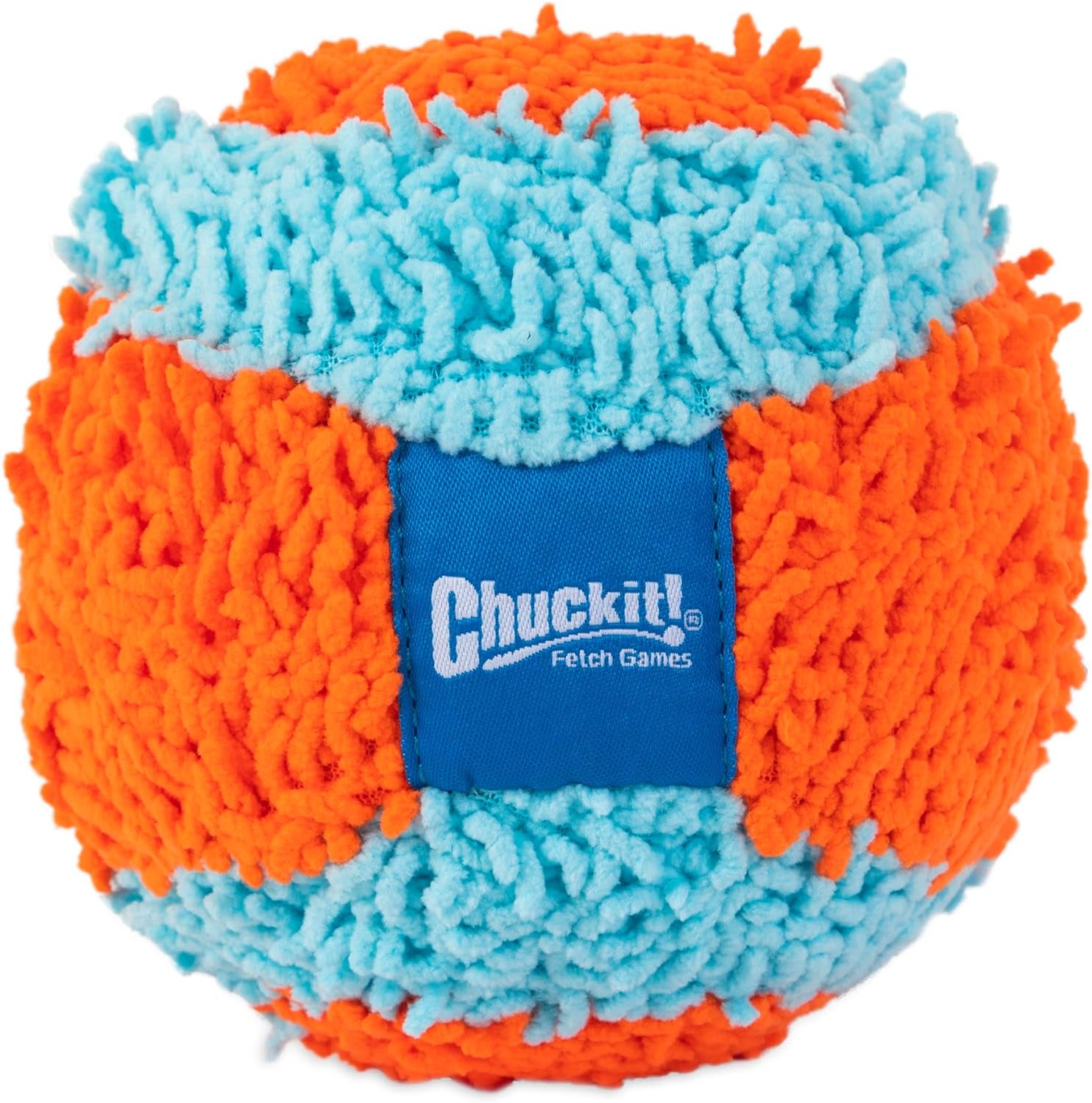 Chuckit Indoor Fetch Ball: Soft, Durable Dog Toy, 4.75 Inch, Orange/Blue