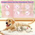 Heartbeat Puppy Toy - Calming Aid for Anxiety Relief & Behavioral Training - Plush White Stuffed Animal for Crate & Kennel Training