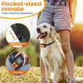 Wireless Electric Dog Fence – Circular Boundary System with Training Shock Collar, No Wire Needed, Remote Controlled Dog Fence