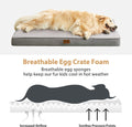 BFPETHOME Waterproof Outdoor Dog Bed, Orthopedic Foam, Washable Cover, Large Sizes