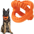 Fida 3-In-1 Indestructible Dog Toy – Detachable Rubber Balls, Interactive Tug & Fetch Toy for Aggressive Chewers, Large & Medium Dogs, Orange