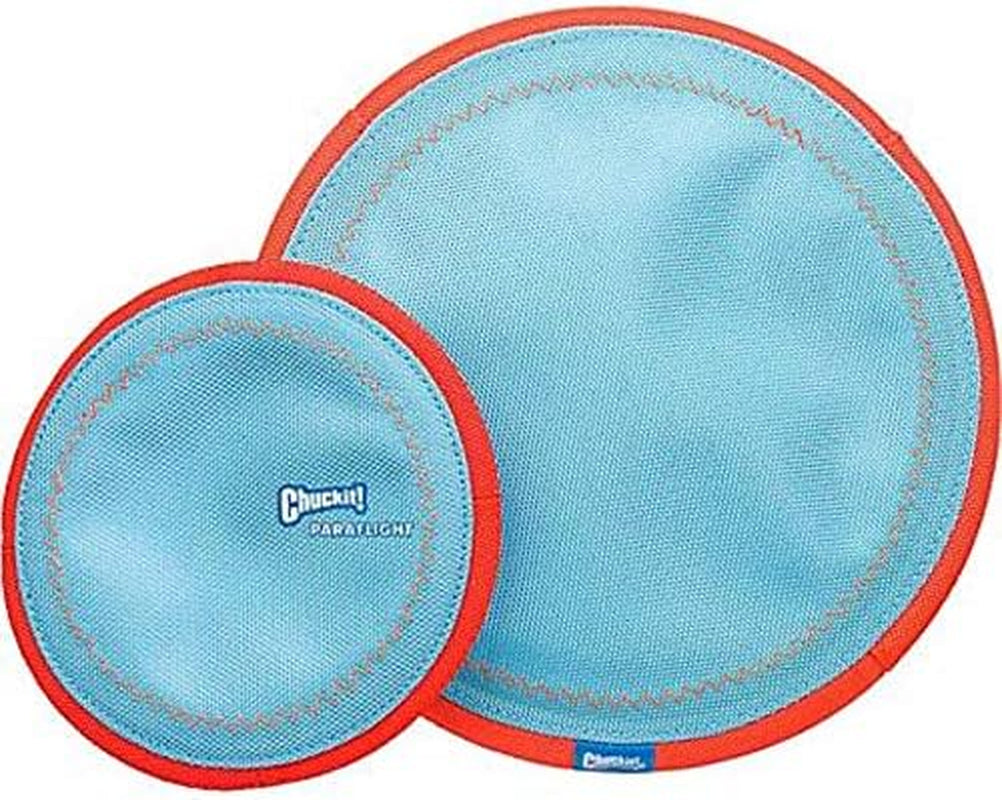 Chuckit! Paraflight Small Flying Disc: 6.75", Orange and Blue, for Dogs