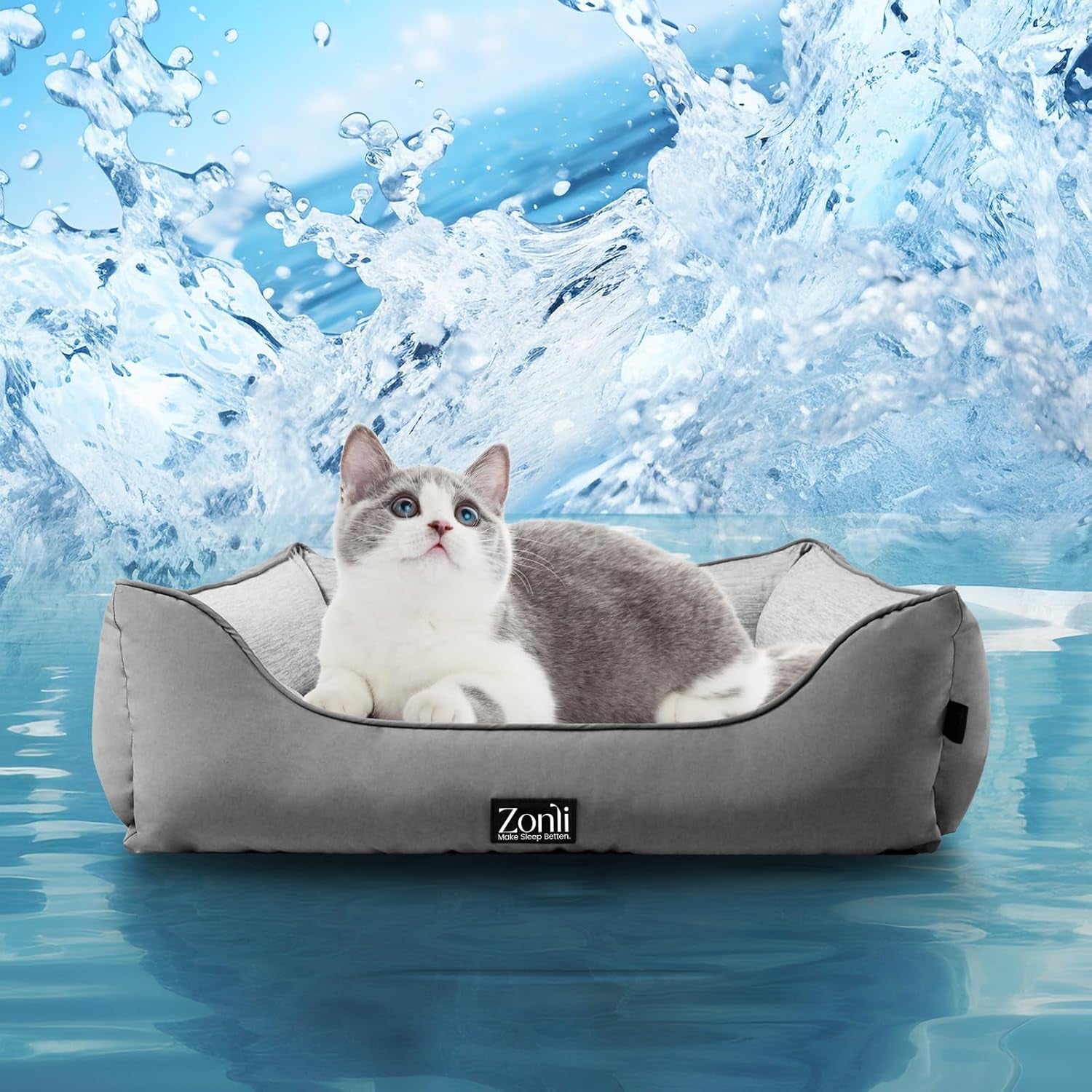Large Dog Cooling Mat - Reversible Silicone Pet Cooling Pad, Durable & Washable, Ideal for Hot & Cold Use