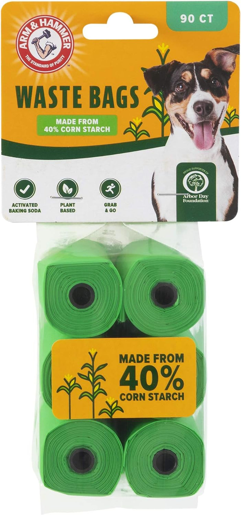 Durable Dog Poop Bags - Leak-Proof, Extra Thick, Activated Baking Soda for Odor Control, Disposable Waste Bags