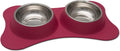 Loving Pets Small Flex Diner - Bone Shaped Biscuit Color Dog Food Bowl, Perfect for Small Dogs