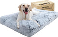 Orthopedic Dog Bed - Large, Washable Cover, Waterproof, Non-Slip, 35x23 Inches, Dark Grey