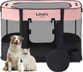 Love's Cabin Portable Playpen for Small Dogs & Cats - Foldable, Indoor/Outdoor Pet Tent with Zipper Top & Carry Case, Gray