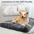 Large Deluxe Washable Dog Crate Bed - Thick Flannel, Anti-Slip, Fluffy Comfort, Various Sizes