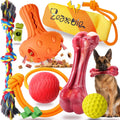 Zeaxuie 9-Pack Dog Chew Toys for Aggressive Chewers - Durable Rope, Squeaky Toys & Indestructible Bone for Large Breeds