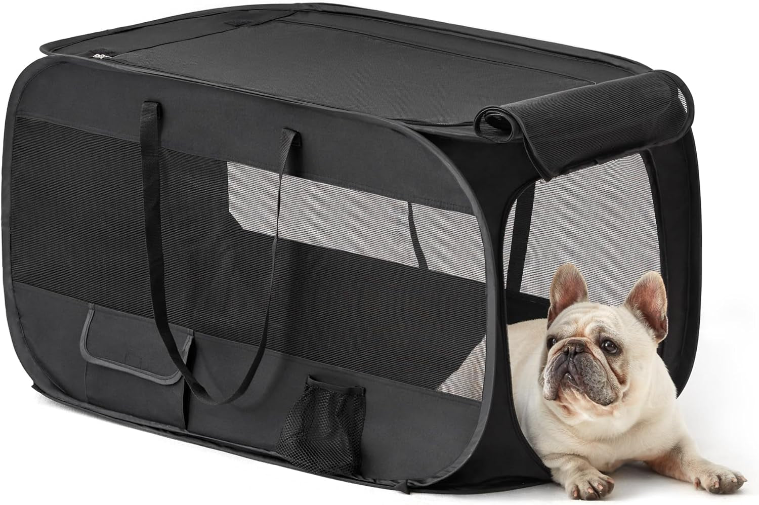 Love's Cabin Portable Large Dog Bed - Pop-Up Indoor/Outdoor Kennel, Car Seat Crate & Cat Bed Collection