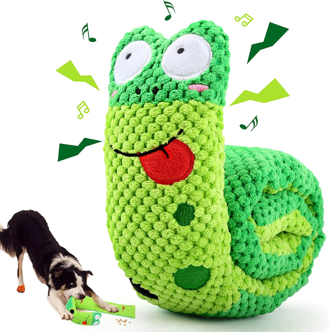 Squeak Dog Toys Stress Release Game for Boredom, Dog Puzzle Toy IQ Training, Snuffle Toys Foraging Instinct Training Suitable for Small Medium and Large Dogs