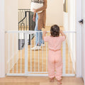 Cumbor Extra Wide Baby & Dog Gate - Walk Thru Auto-Close Gate for Stairs & Doorways, Easy Install