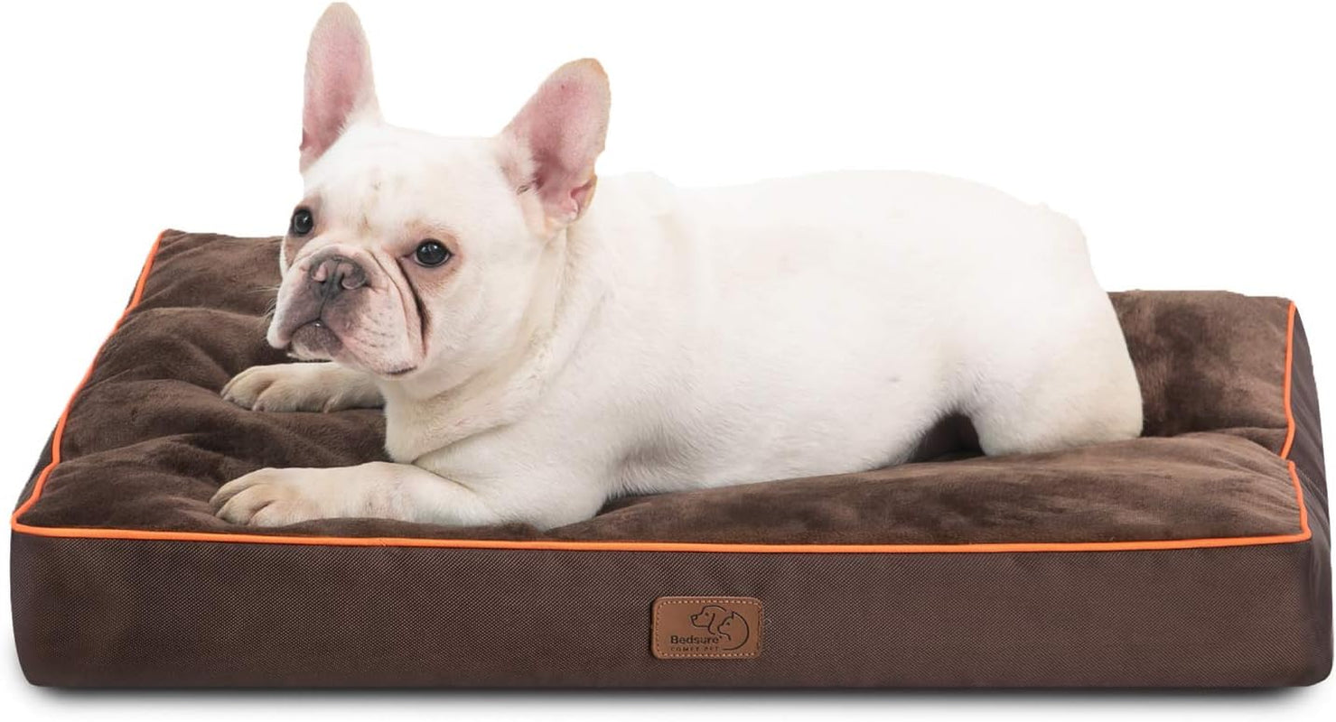 Bedsure Waterproof Large Dog Bed - 4 Inch Thick, Washable Cover, for Dogs up to 80lbs