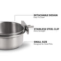 Removable Hanging Dog Food Bowls – 2-Pack Stainless Steel Crate Bowls for Small Dogs, Durable, Easy to Clean & Install Feeder Dishes