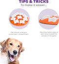 Outward Hound Nina Ottosson Dog Smart Puzzle: Interactive Treat Puzzle, Beginner, Orange