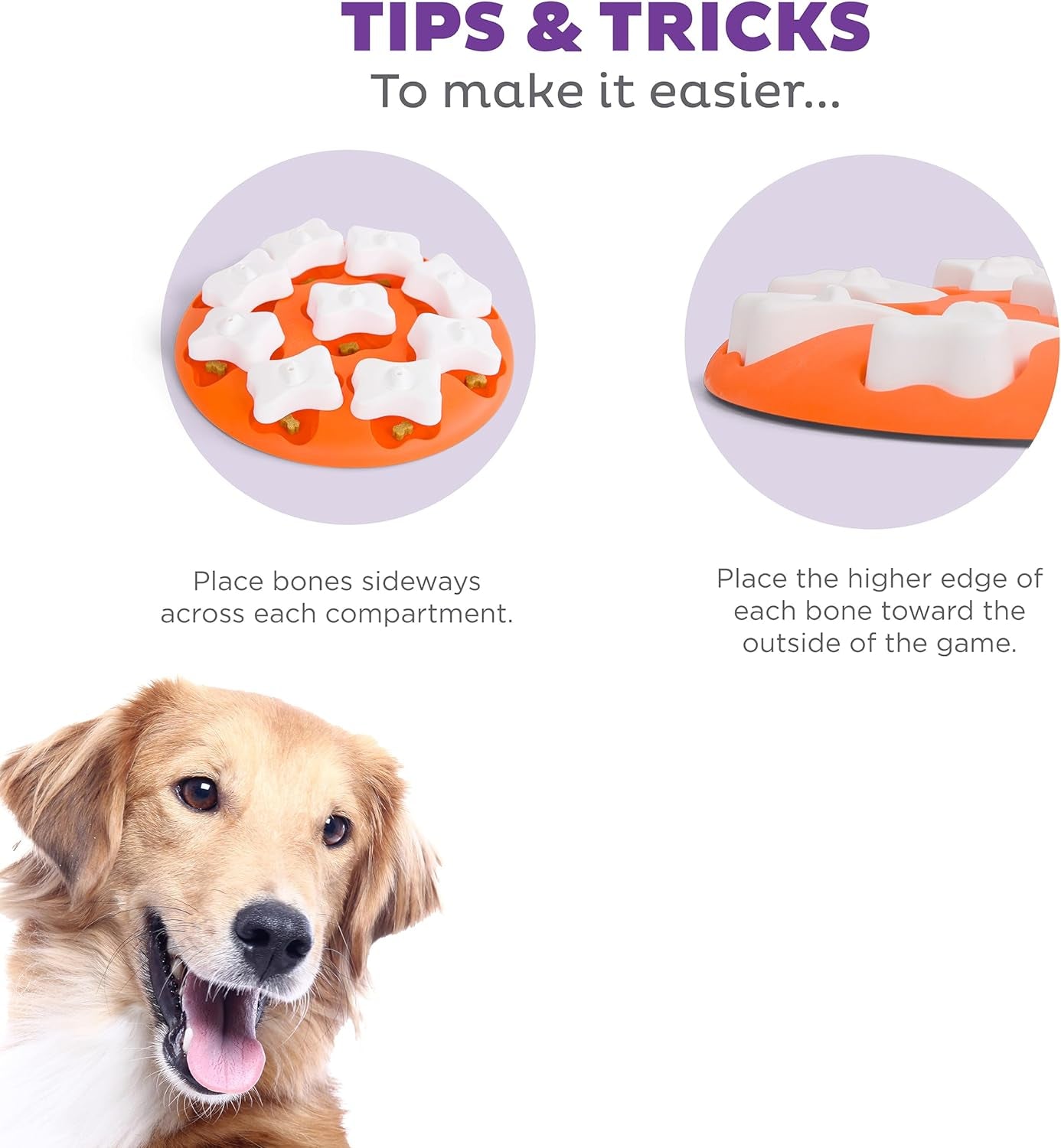 Outward Hound Nina Ottosson Dog Smart Puzzle: Interactive Treat Puzzle, Beginner, Orange