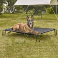 Elevated Outdoor Dog Bed, Raised, Waterproof, Breathable Teslin Mesh, Non-Slip, Up to 65lbs