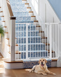 Cumbor Extra Wide Baby & Dog Gate - Walk Thru Auto-Close Gate for Stairs & Doorways, Easy Install
