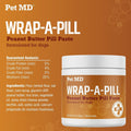 Pet MD Wrap a Pill – Peanut Butter Flavored Pill Paste for Dogs, Easy-to-Use Paste to Hide Pills and Medications
