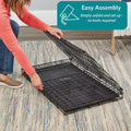 Midwest Double Door Enhanced Crate – Various-Sized Dog Crate with Leak-Proof Pan, Divider Panel, Patented Features, and Floor-Protecting Feet