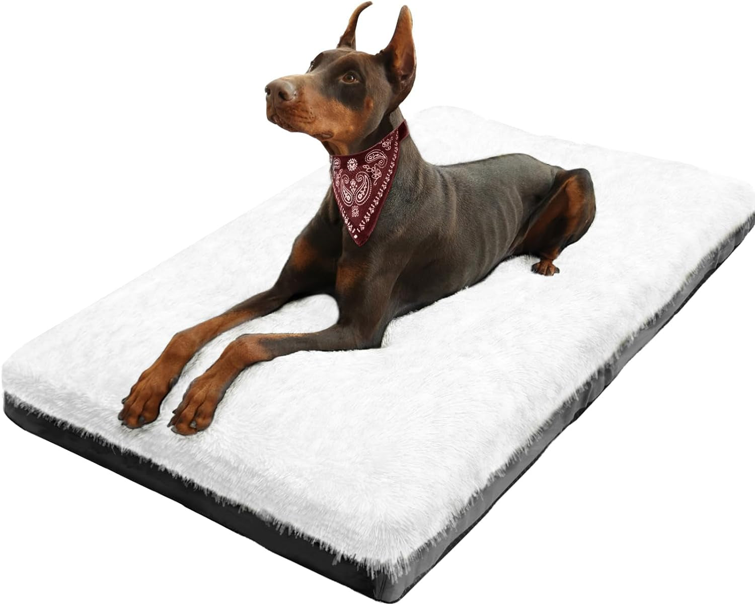 Deluxe Cozy Dog Kennel Bed - Washable, Fixable, for Large Dogs, 36x23x3 Inch