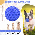 Indestructible Squeaky Dog Ball - Teeth Cleaning, Anxiety Relief, Waterproof Chew Toy for Large Breeds