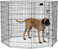 Midwest Foldable Metal Dog Exercise Pen – Portable Pet Playpen, Durable & Secure Outdoor/Indoor Dog Exercise Enclosure