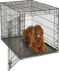 New World Single Door Dog Crate - Enhanced Design with Leak-Proof Pan, Floor Protecting Feet & Patented Features