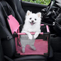 Portable Dog Car Seat for Small Dogs – Secure Pet Booster with Clip-On Leash, Mesh Window, Fits Up to 11 Lbs