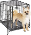 New World Single Door Dog Crate - Enhanced Design with Leak-Proof Pan, Floor Protecting Feet & Patented Features