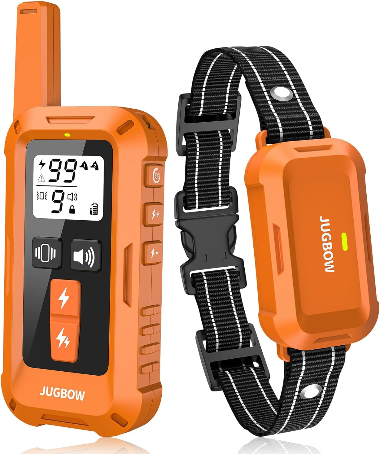 Jugbow 4200 ft Dog Shock Collar with Remote - Waterproof Electric Collar with 4 Training Modes, Security Lock, for All Breeds & Sizes