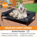 K&H Pet Products Bolster Dog Cot - Cooling, Elevated Bed with Removable Bolsters, Large 30