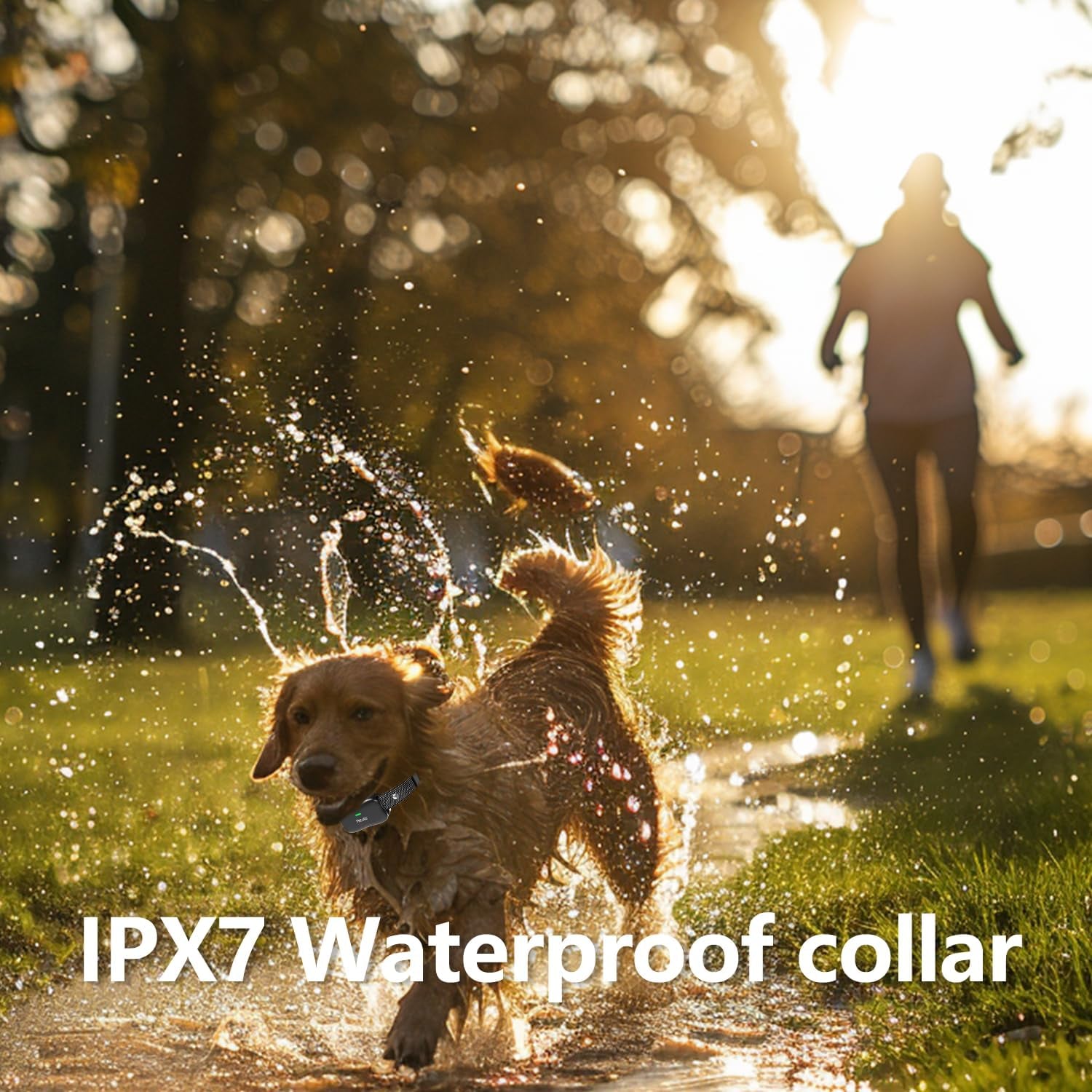 Wireless Dog Fence with 3500FT Range – 6100FT Remote Training Collar, Rechargeable & Waterproof, Vibrate/Beep/Shock Modes for All Dogs, IPX7 Waterproof