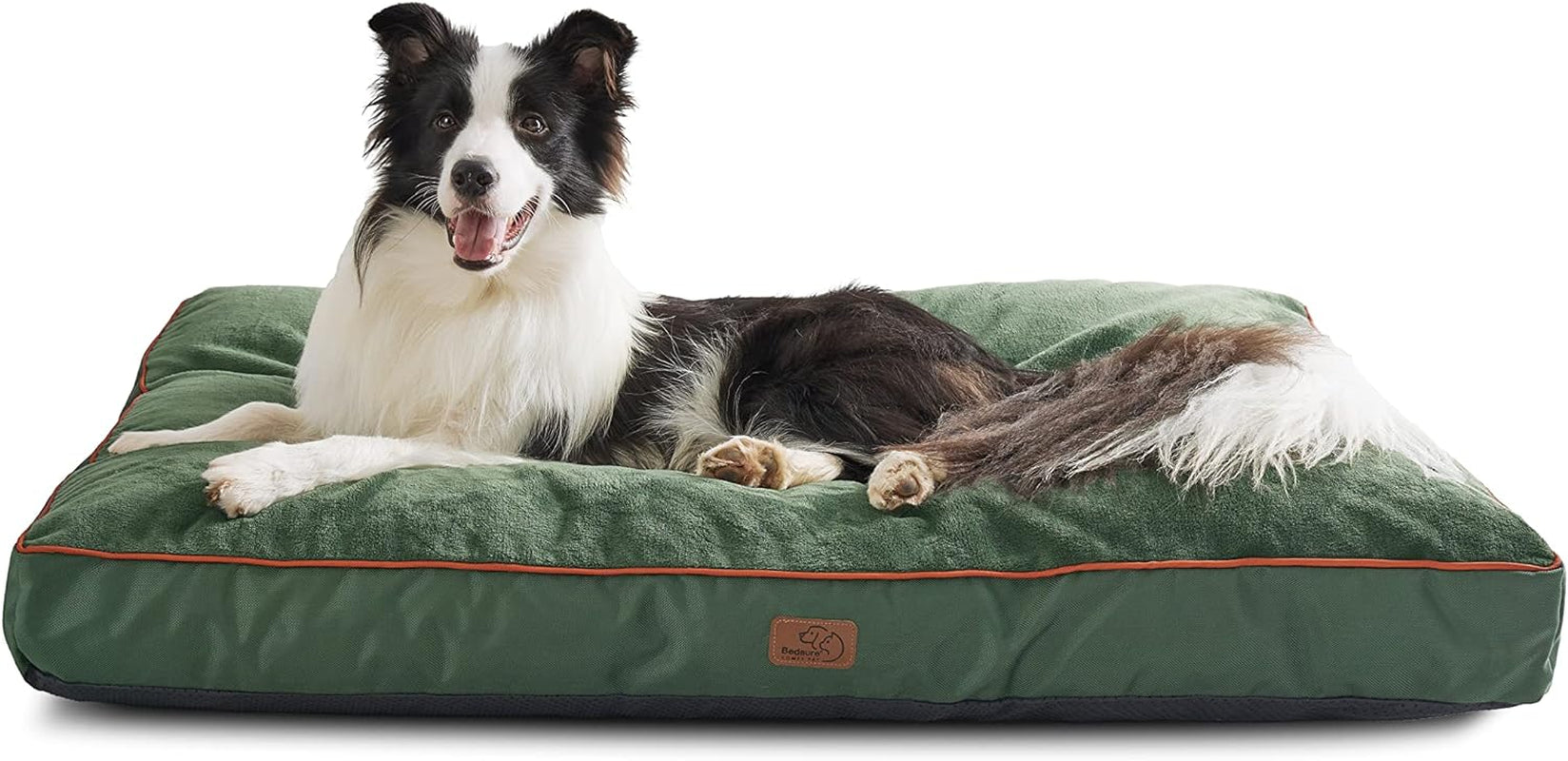 Bedsure Waterproof Large Dog Bed - 4 Inch Thick, Washable Cover, for Dogs up to 80lbs