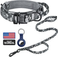 DAGANXI Tactical Dog Collar - Adjustable Military Training Collar with Handle and Metal Buckle for Medium/Large Dogs