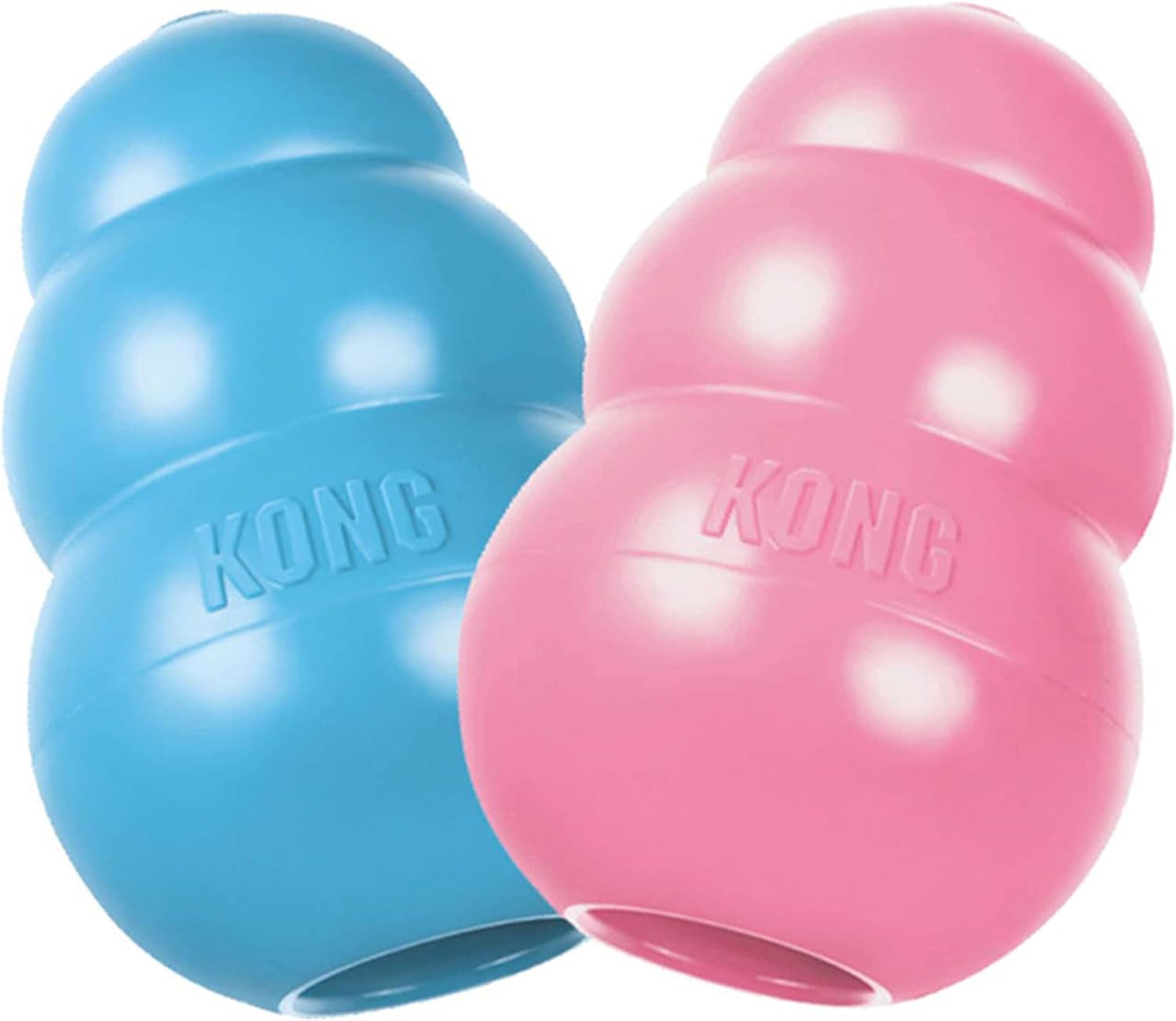 KONG Puppy Teething Chew Toy, Stuffable, Pink - Small Puppies