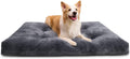 Large Deluxe Washable Dog Crate Bed - Thick Flannel, Anti-Slip, Fluffy Comfort, Various Sizes