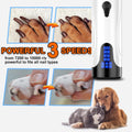 Dog Nail Grinder Kit: Quiet, Rechargeable, 3-Speed, Includes 2 Grinding Wheels, Dark Blue