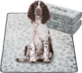 Qeils Reusable Washable Puppy Pads - 2 Pack Waterproof Non-Slip, Absorbent Training Mats for Crates, Playpens