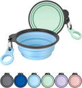 Aonkey Collapsible Dog Bowls with Integrated Bottle Carrier: Silicone, 15Oz, Portable for Hiking